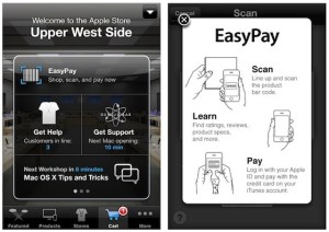 Digital signage con i tablet negli Apple Store.
